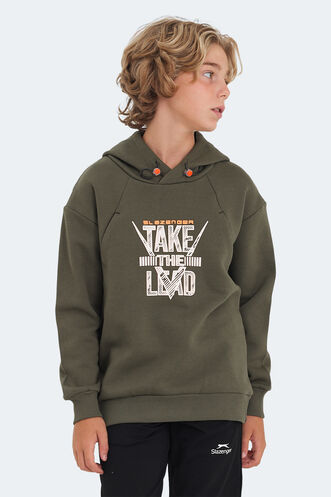 Slazenger DO Unisex Children's Sweatshirt Khaki - Thumbnail
