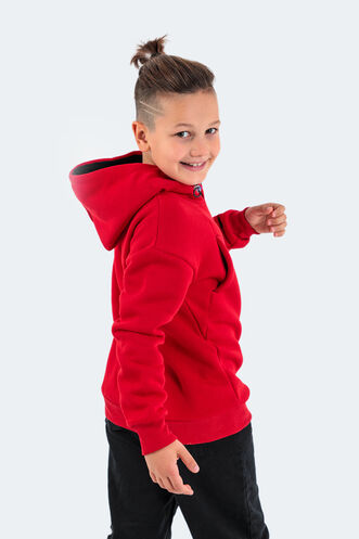 Slazenger DO Unisex Children's Sweatshirt Red - Thumbnail
