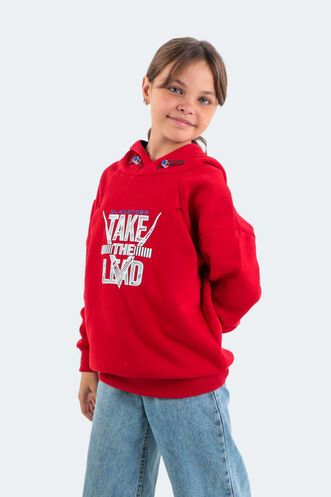 Slazenger DO Unisex Children's Sweatshirt Red - Thumbnail