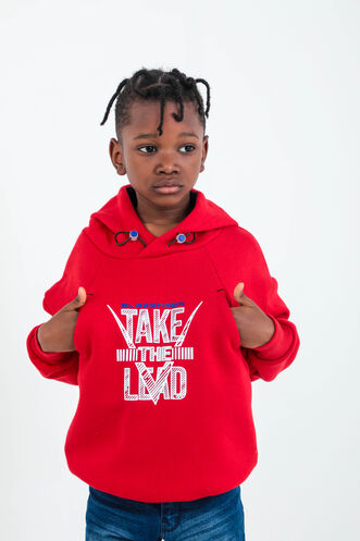 Slazenger DO Unisex Children's Sweatshirt Red - Thumbnail