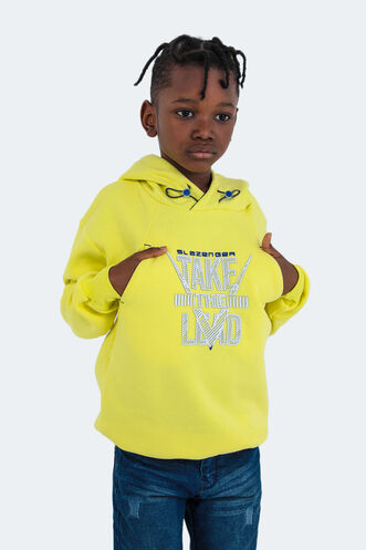 Slazenger DO Unisex Children's Sweatshirt Yellow - Thumbnail