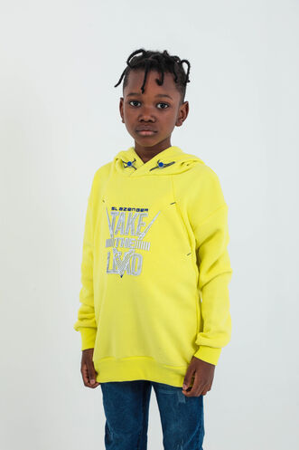 Slazenger DO Unisex Children's Sweatshirt Yellow - Thumbnail