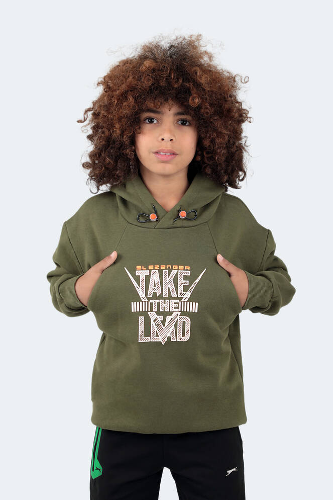 Slazenger DO Unisex Çocuk Sweatshirt Haki