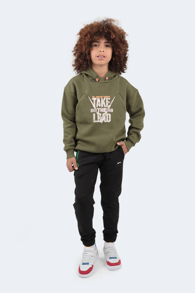 Slazenger DO Unisex Çocuk Sweatshirt Haki