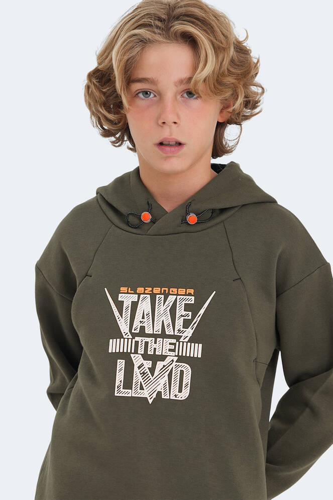 Slazenger DO Unisex Çocuk Sweatshirt Haki