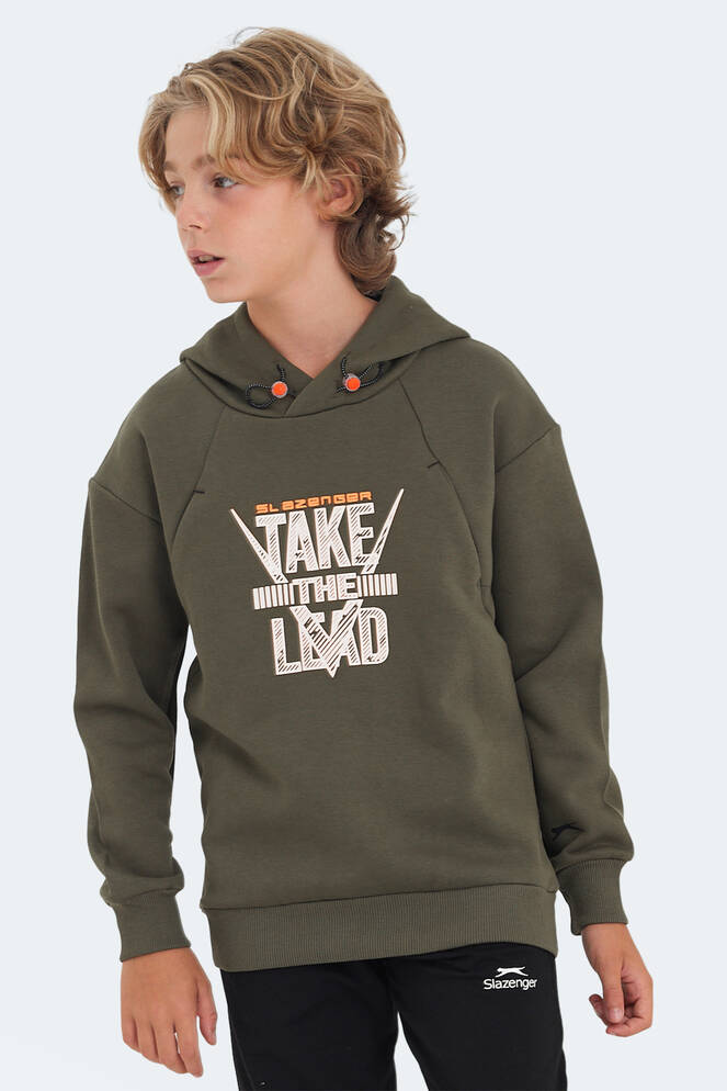 Slazenger DO Unisex Çocuk Sweatshirt Haki