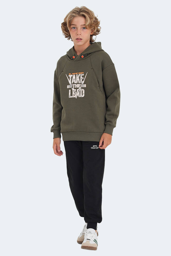 Slazenger DO Unisex Çocuk Sweatshirt Haki