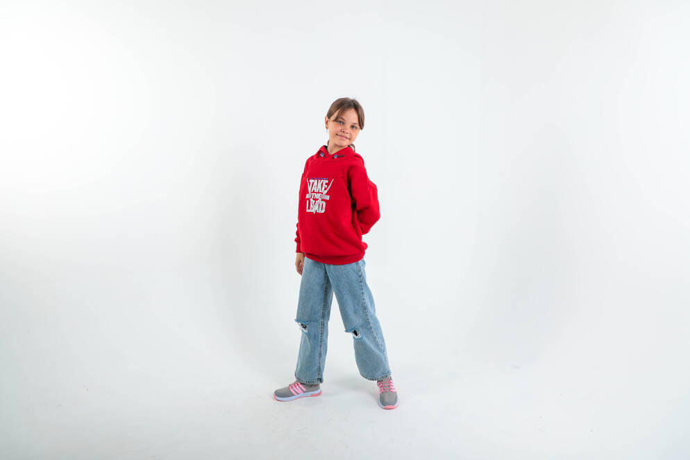 Slazenger DO Unisex Çocuk Sweatshirt Kırmızı
