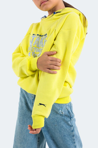 Slazenger DO Unisex Çocuk Sweatshirt Sarı - Thumbnail
