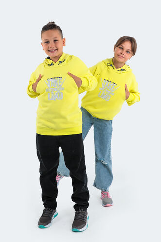 Slazenger DO Unisex Çocuk Sweatshirt Sarı - Thumbnail