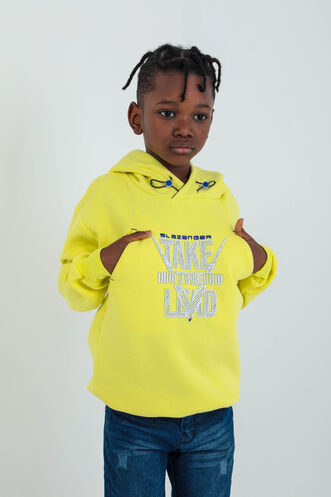 Slazenger - Slazenger DO Unisex Çocuk Sweatshirt Sarı