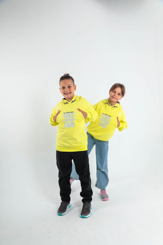 Slazenger DO Unisex Çocuk Sweatshirt Sarı - Thumbnail