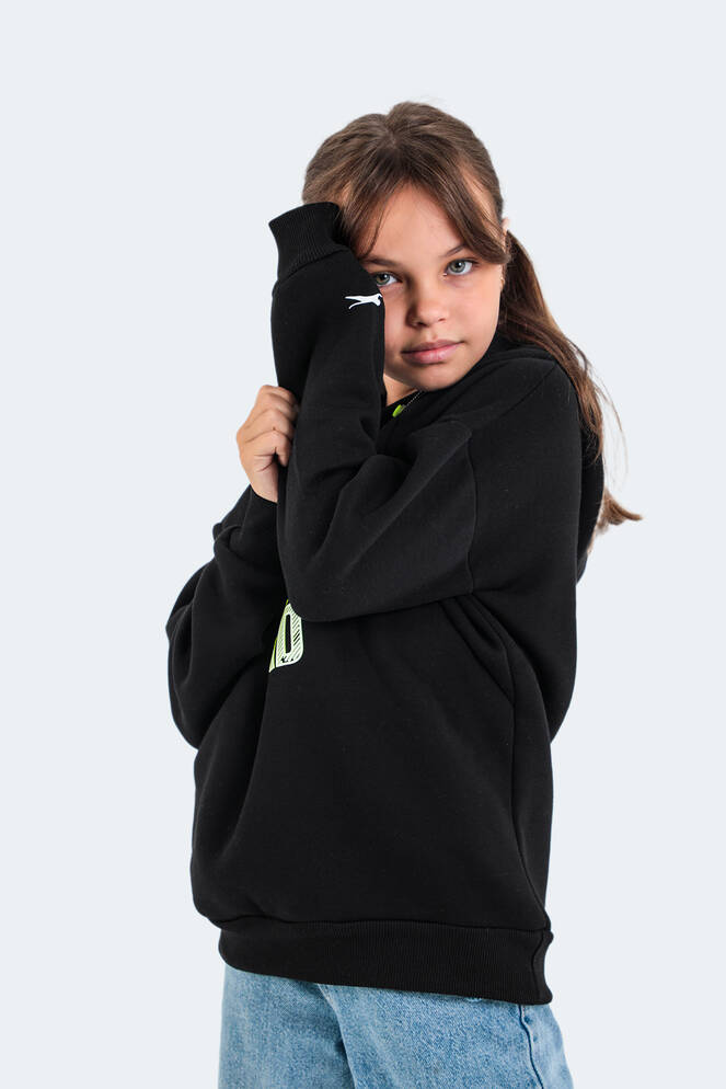 Slazenger DO Unisex Çocuk Sweatshirt Siyah