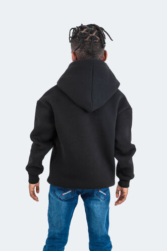 Slazenger DO Unisex Çocuk Sweatshirt Siyah - Thumbnail