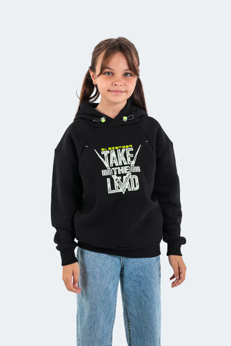 Slazenger DO Unisex Çocuk Sweatshirt Siyah - Thumbnail