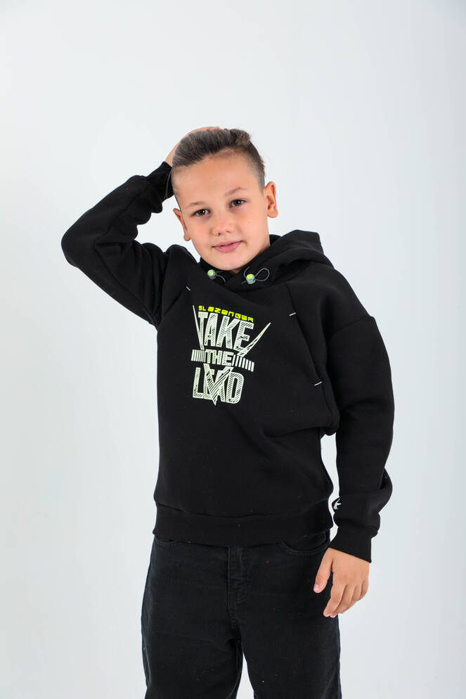 Slazenger DO Unisex Çocuk Sweatshirt Siyah