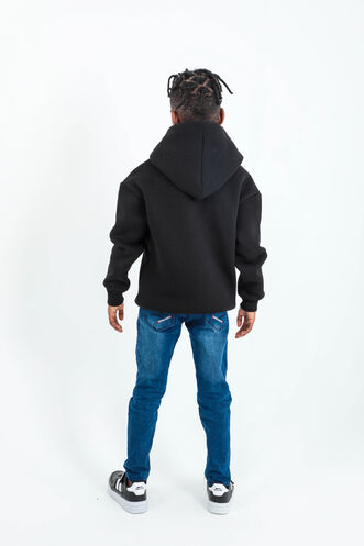 Slazenger DO Unisex Çocuk Sweatshirt Siyah - Thumbnail