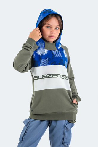 Slazenger DRAGICA Unisex Children's Sweatshirt Khaki - Thumbnail