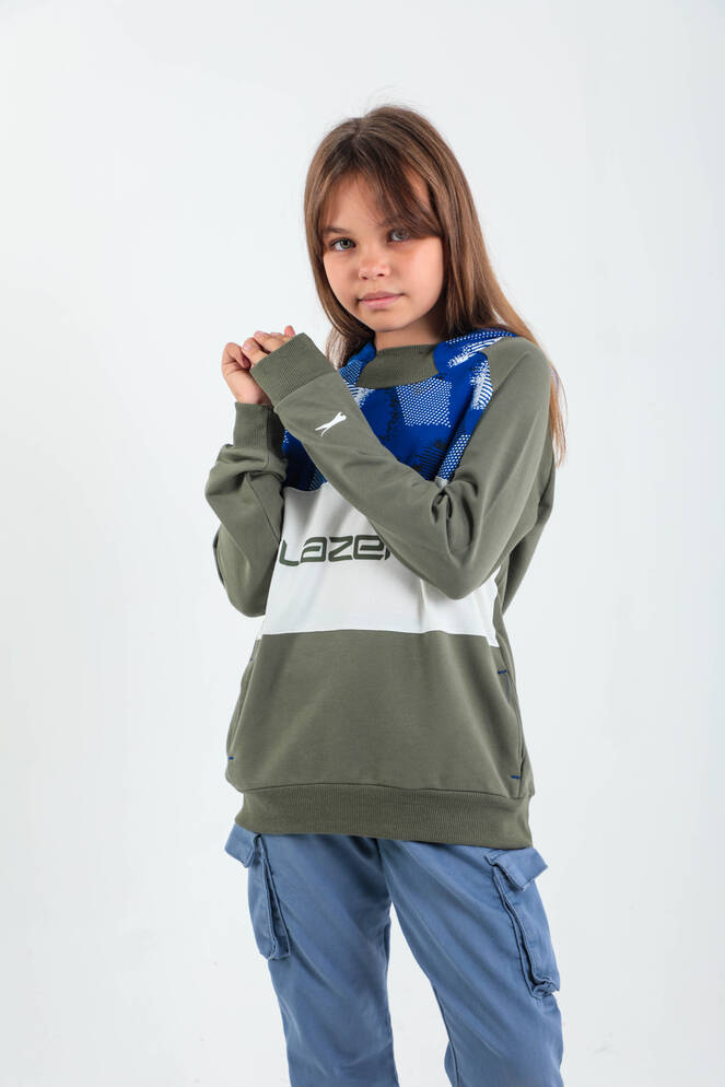 Slazenger DRAGICA Unisex Children's Sweatshirt Khaki