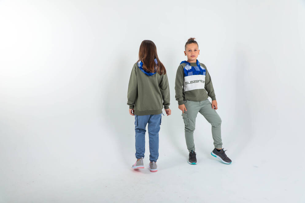 Slazenger DRAGICA Unisex Children's Sweatshirt Khaki