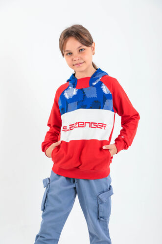 Slazenger - Slazenger DRAGICA Unisex Children's Sweatshirt Red