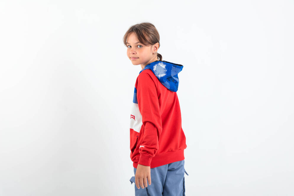 Slazenger DRAGICA Unisex Children's Sweatshirt Red