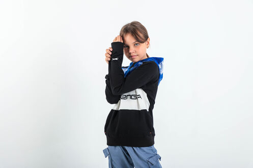 Slazenger DRAGICA Unisex Çocuk Sweatshirt Siyah - Thumbnail