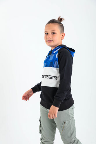 Slazenger DRAGICA Unisex Children's Sweatshirt Black - Thumbnail
