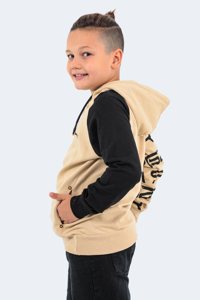 Slazenger DRAVEN Unisex Çocuk Sweatshirt Bej