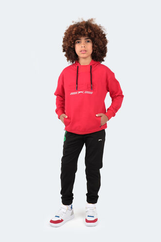 Slazenger DROR Unisex Çocuk Sweatshirt Kırmızı - Thumbnail