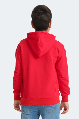 Slazenger DROR Unisex Çocuk Sweatshirt Kırmızı - Thumbnail