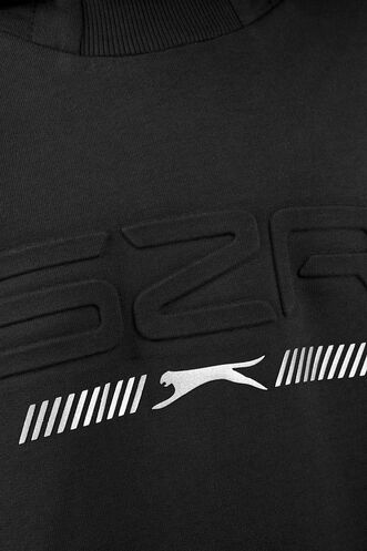 Slazenger DROR Unisex Çocuk Sweatshirt Siyah - Thumbnail