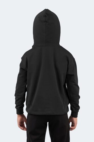 Slazenger DROR Unisex Kids Sweatshirt Black - Thumbnail