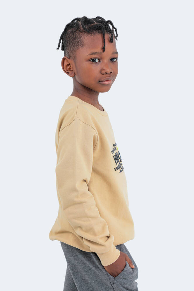 Slazenger DUNA Unisex Children's Sweatshirt Beige