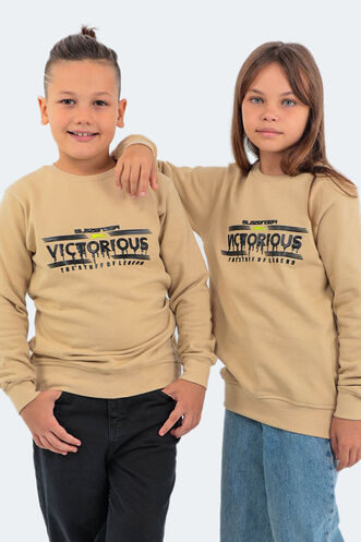 Slazenger - Slazenger DUNA Unisex Children's Sweatshirt Beige