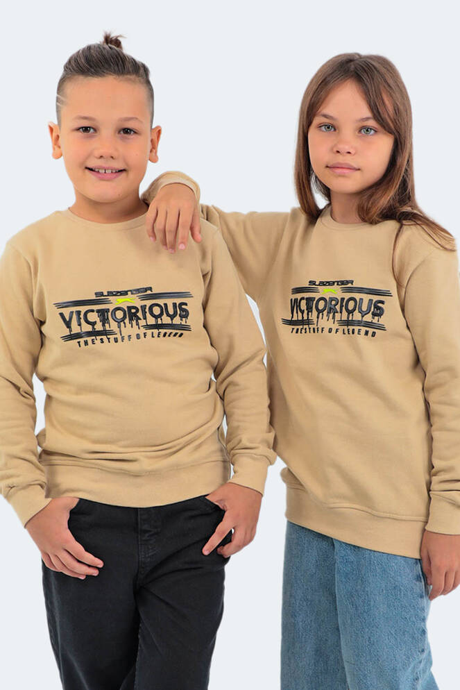 Slazenger DUNA Unisex Children's Sweatshirt Beige