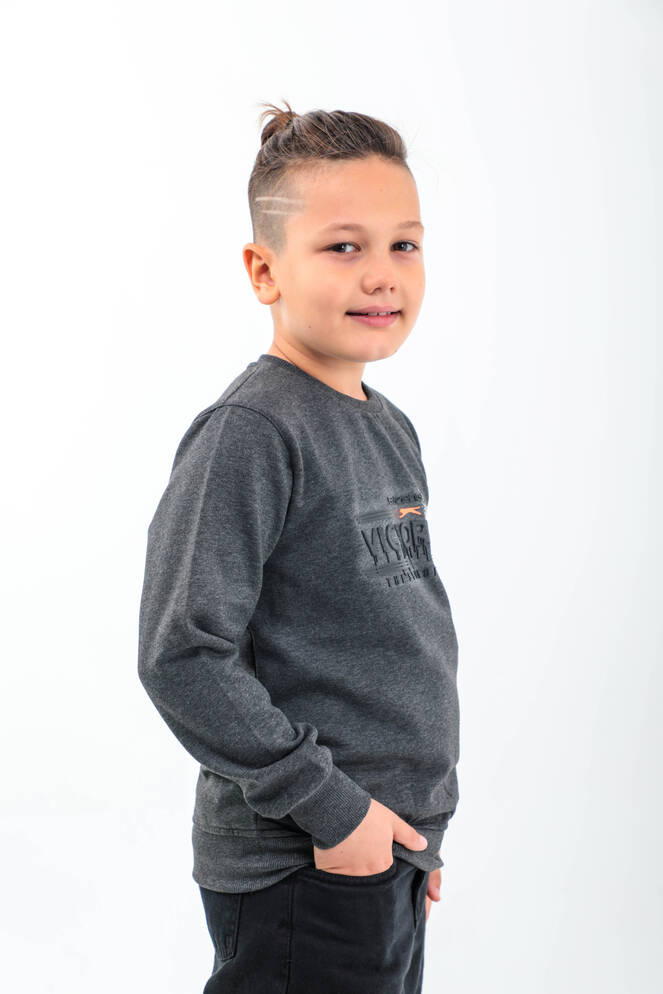 Slazenger DUNA Unisex Children's Sweatshirt Dark Grey