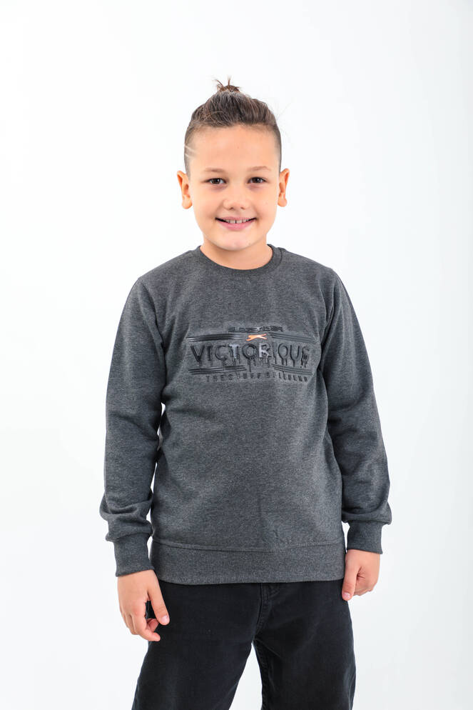 Slazenger DUNA Unisex Children's Sweatshirt Dark Grey
