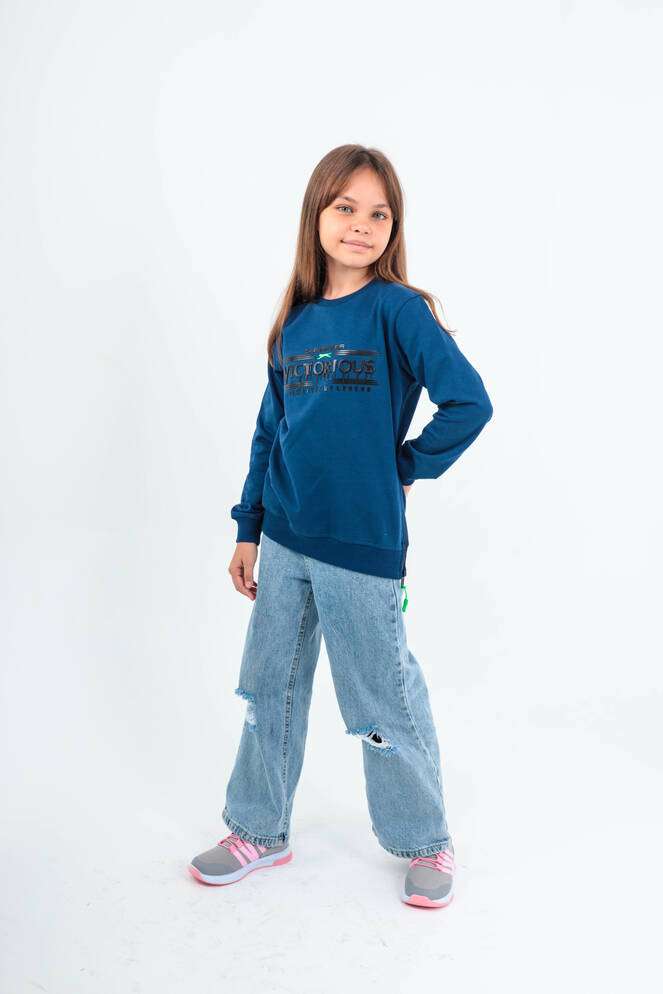 Slazenger DUNA Unisex Children's Sweatshirt Navy