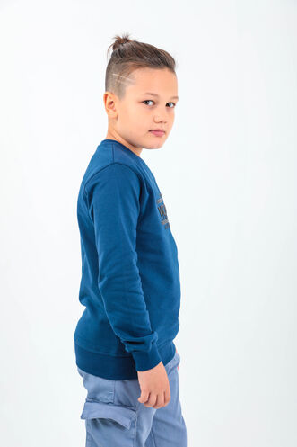Slazenger DUNA Unisex Children's Sweatshirt Navy - Thumbnail