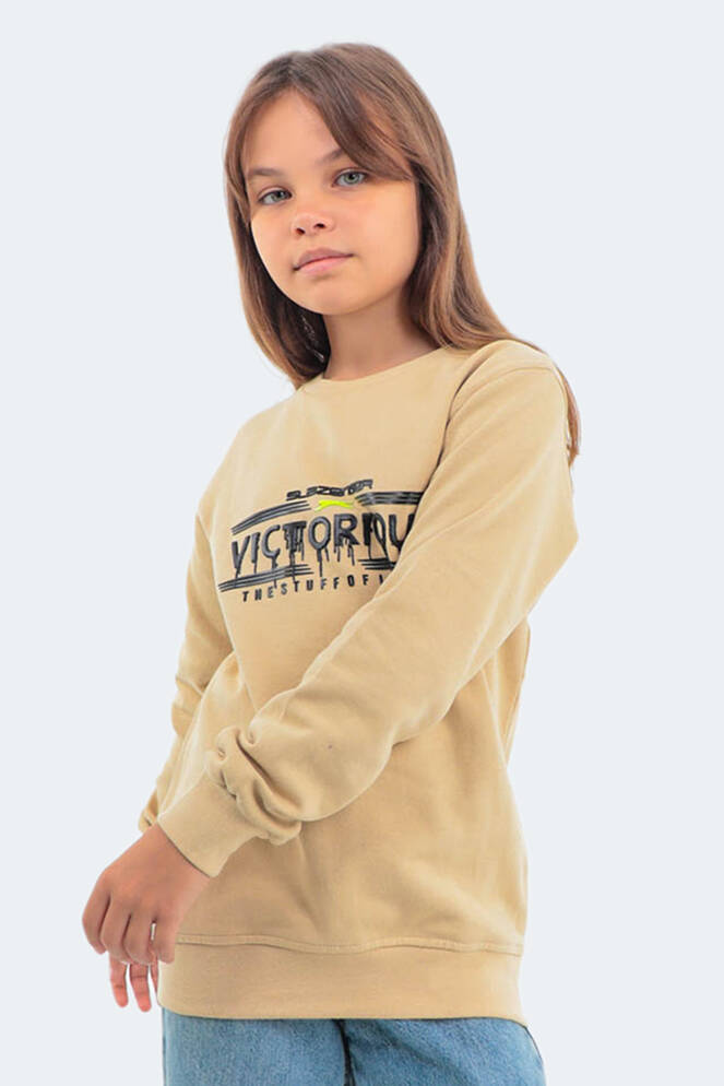 Slazenger DUNA Unisex Çocuk Sweatshirt Bej