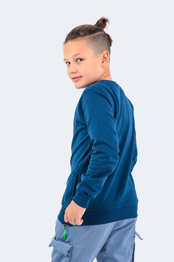 Slazenger DUNA Unisex Çocuk Sweatshirt Lacivert