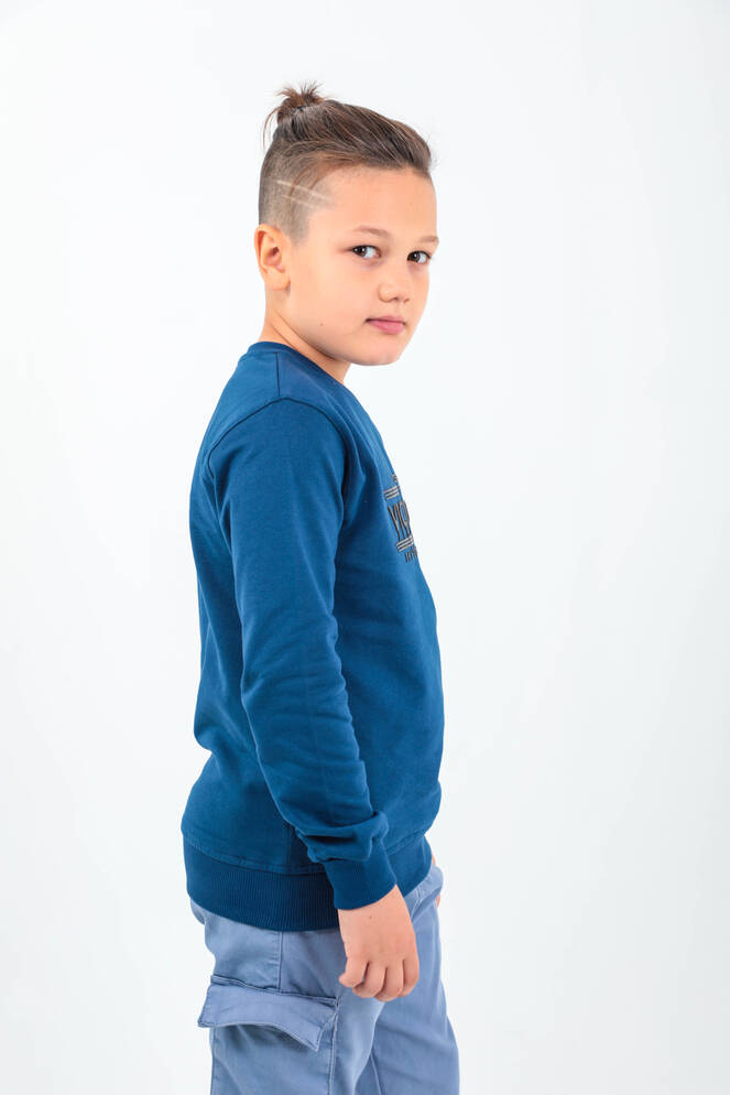 Slazenger DUNA Unisex Çocuk Sweatshirt Lacivert