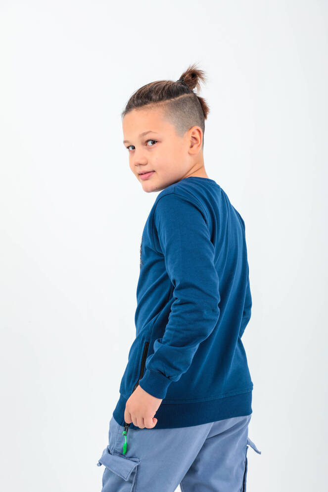 Slazenger DUNA Unisex Çocuk Sweatshirt Lacivert