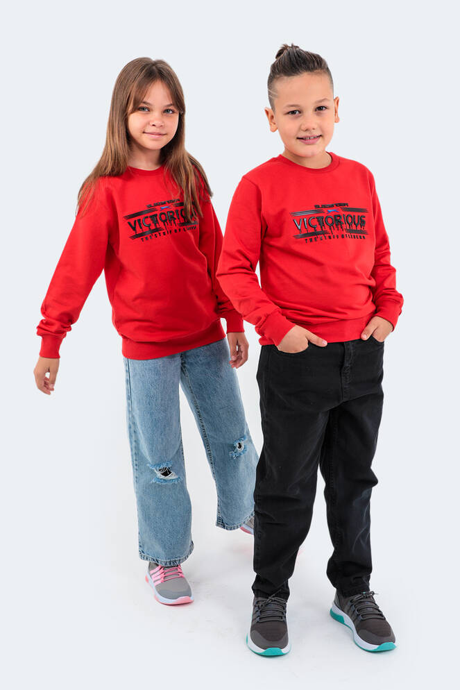 Slazenger DUNA Unisex Children's Sweatshirt Red