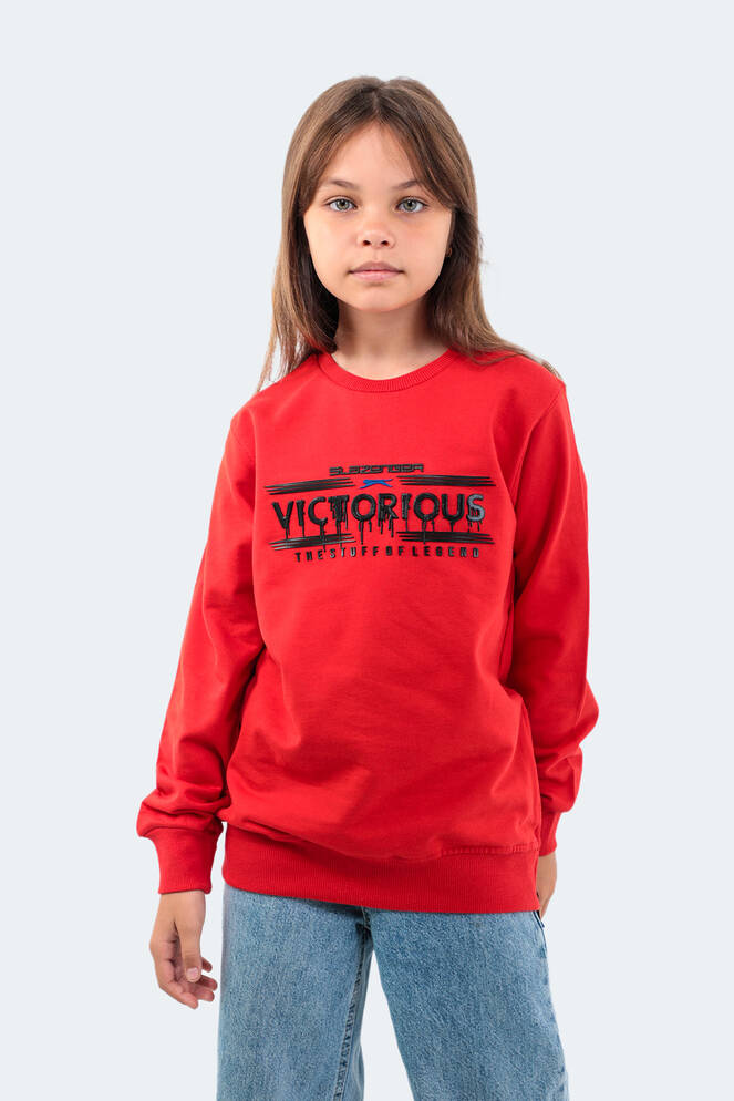 Slazenger DUNA Unisex Children's Sweatshirt Red