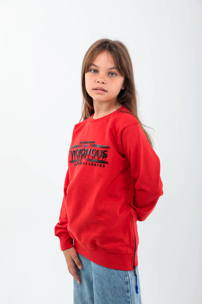 Slazenger DUNA Unisex Children's Sweatshirt Red