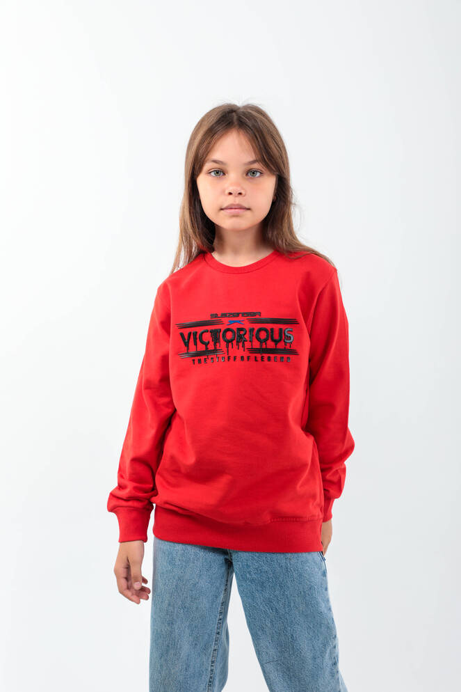 Slazenger DUNA Unisex Children's Sweatshirt Red