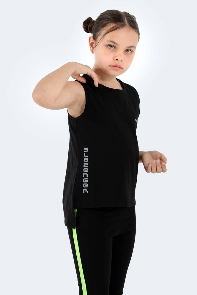 Slazenger DYLAN Girls' Sleeveless T-Shirt Black