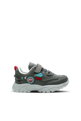 Slazenger - Slazenger EAR Sneaker Erkek Çocuk Ayakkabı Koyu Gri